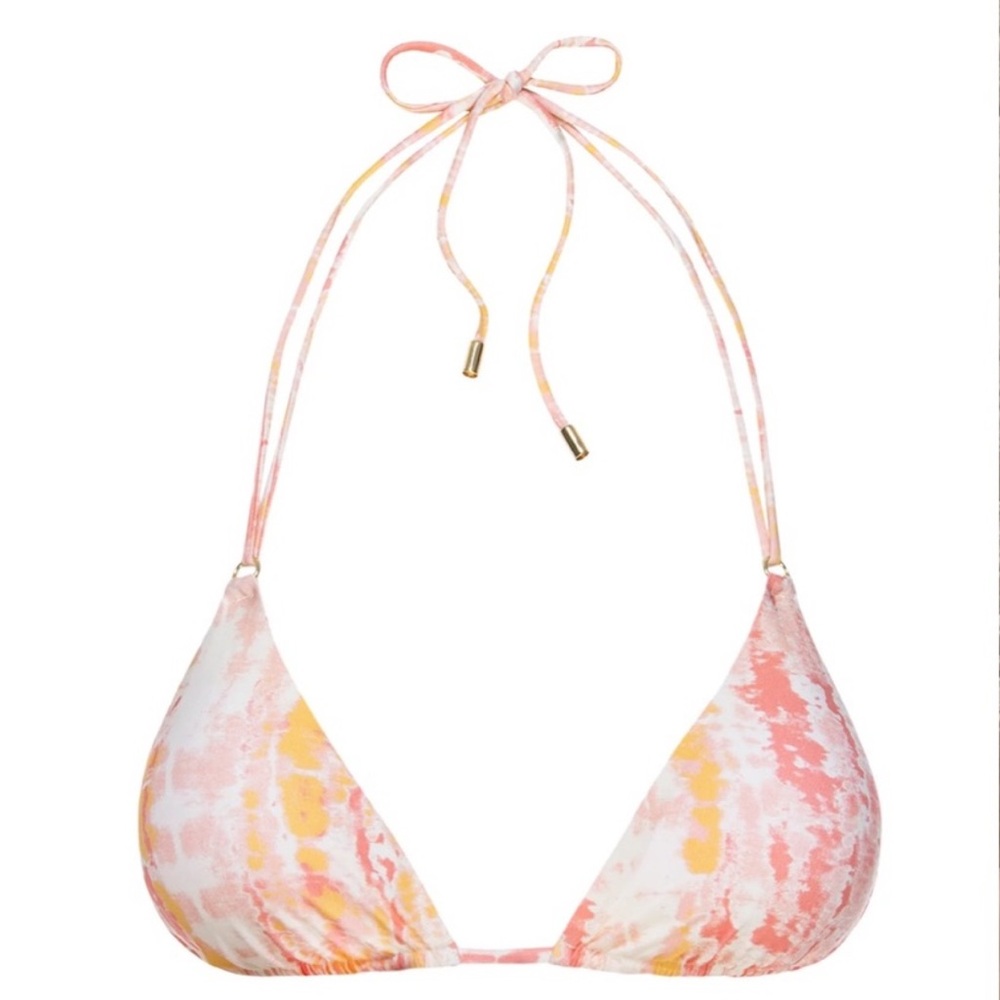 NWT Monday Swimwear Hanalei Top in Sunset Tie Dye